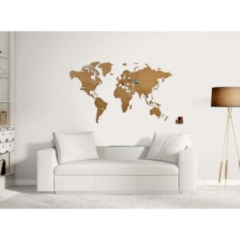 CARTE DU MONDE MURALE DIY EN BOIS HDF