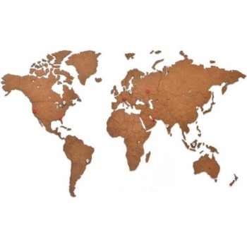 CARTE DU MONDE MURALE DIY EN BOIS HDF