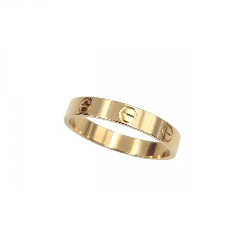 BAGUE CARTIER LOVE OR JAUNE 18K 3.75GR T 59 PETIT MODELE 3,6 MM DE LARGEUR