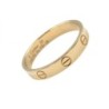 BAGUE CARTIER LOVE OR JAUNE 18K 3.75GR T 59 PETIT MODELE 3,6 MM DE LARGEUR