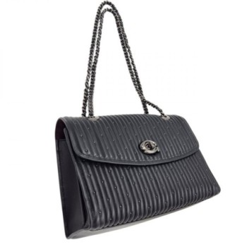 SAC COACH PARKER CUIR NOIR. 26 X 18 X 10 CM