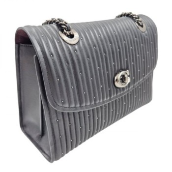 SAC COACH PARKER CUIR NOIR. 26 X 18 X 10 CM