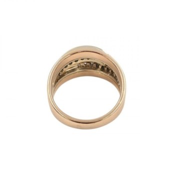 BAGUE OR ROSE/BLANC 18K 8.70GR DMT T 54