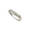 BAGUE OR BLANC 18CT 2.78GR ZIRCONS T 56