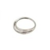 BAGUE OR BLANC 18CT 2.78GR ZIRCONS T 56