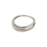 BAGUE OR BLANC 18CT 2.78GR ZIRCONS T 56