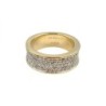BAGUE OR JAUNE  18K 12.18GR DIAMANTS T 55