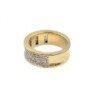 BAGUE OR JAUNE  18K 12.18GR DIAMANTS T 55