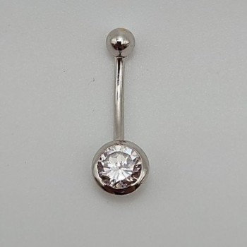 Piercing nombril OR BLANC 18CT 1.74GRS