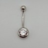 Piercing nombril OR BLANC 18CT 1.74GRS