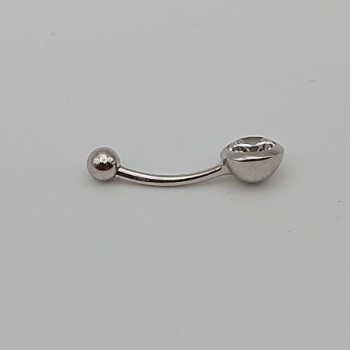 Piercing nombril OR BLANC 18CT 1.74GRS