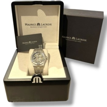 MAURICE LACROIX SQUELETTE AUTO 39MM AI6007-5502-030-1 Full set 2024