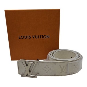 CEINTURE LOUIS VUITTON TGRAMA AN 90 BLANC M0713