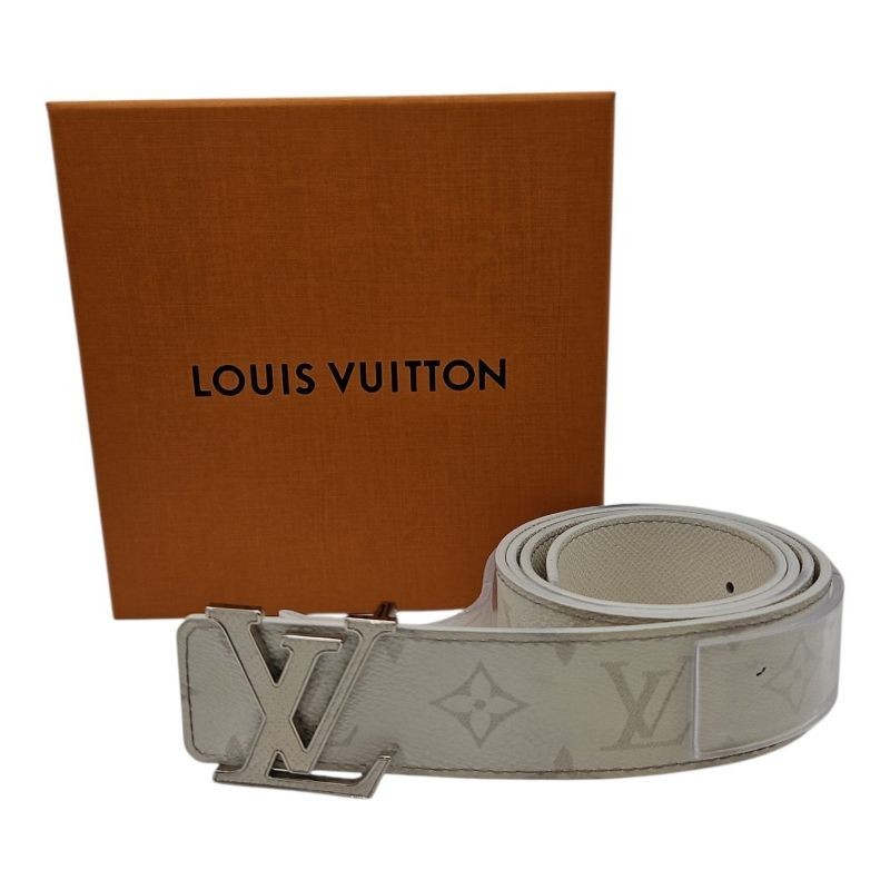 CEINTURE LOUIS VUITTON TGRAMA AN 90 BLANC M0713