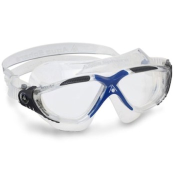 Aqua Sphere Vista Goggles: Gray/Blue with Smoke Lens
