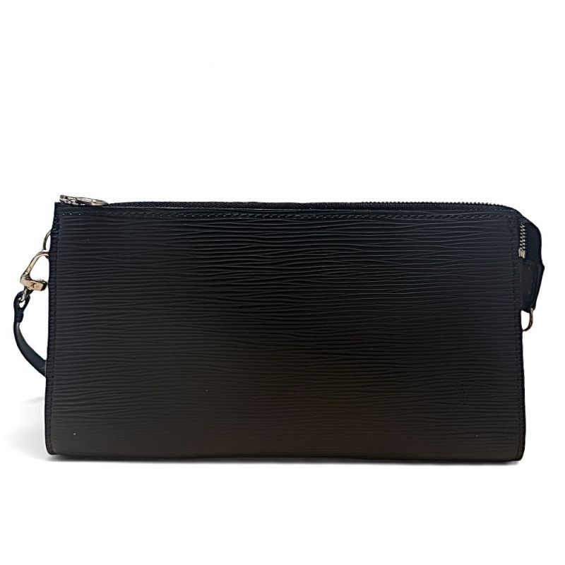 POCHETTE LOUIS VUITTON CUIR EPI NOIR