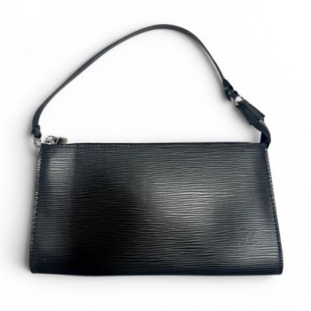 POCHETTE LOUIS VUITTON CUIR EPI NOIR