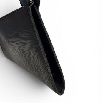 POCHETTE LOUIS VUITTON CUIR EPI NOIR