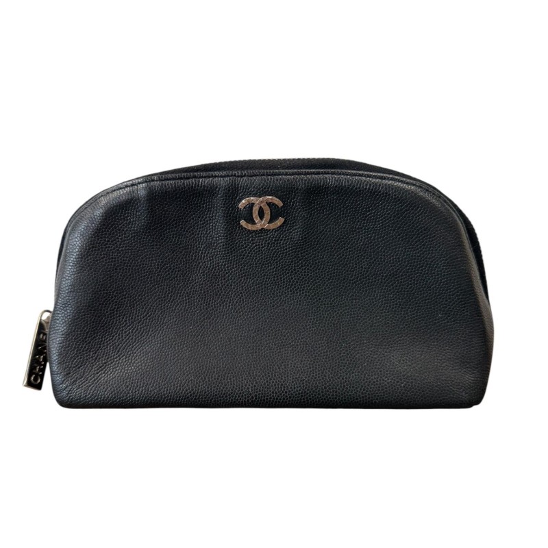 trousse chanel cuir veau grainé occasion petite