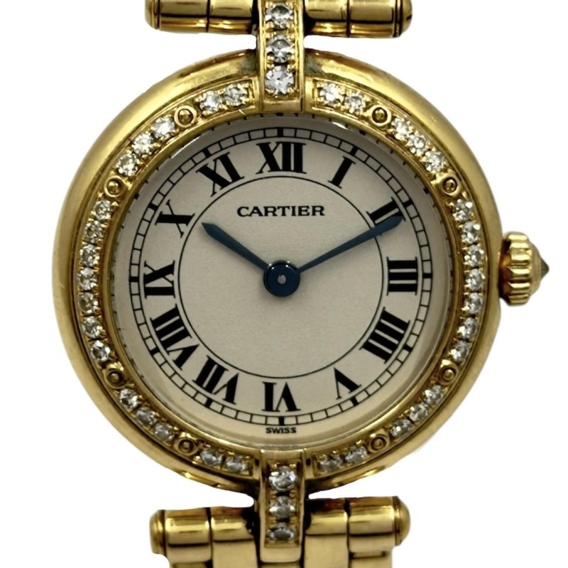MONTRE CARTIER PANTHERE VENDOME QUARTZ OR 18CTS AVEC DIAMANTS