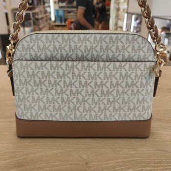 SAC BANDOULIERE MICHAEL KORS IMPRIME BEIGE MARRON