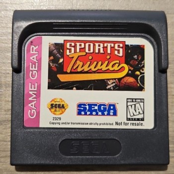 SPORTS TRIVIA GAME GEAR SANS BOITE