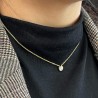 COLLIER EN OR JAUNE 18CTS AVEC DIAMANT 0.35 ENVIRON VVS1