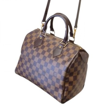 LOUIS VUITTON SPEEDY 25  DAMIER EBENE BANDOULIERE 25 X 18 X 13 CM DE 2007