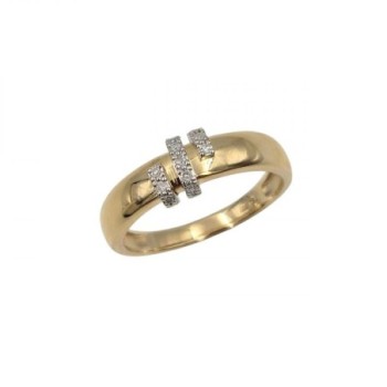 BAGUE OR JAUNE 18K 3.9GR DTS T58