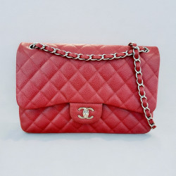 CHANEL TIMELESS 30 DOUBLE FLAP ROUGE 2014 FULLSET