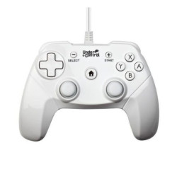 MANETTE FILAIRE WIIU WII U COMPATIBLE UNDER C BLANC