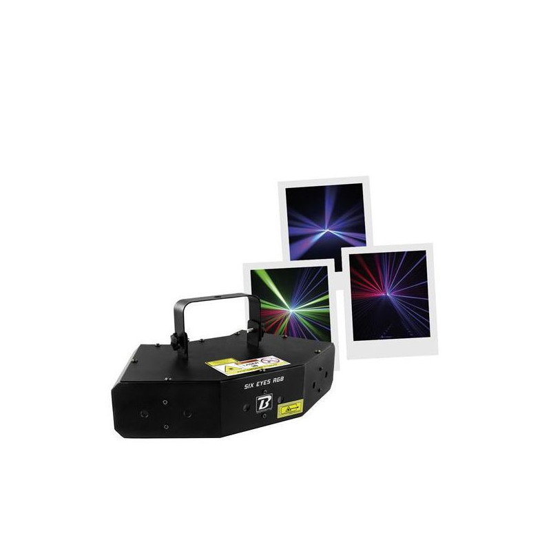 LASER MULTIPOINT ET GOBO BOOMTONE DJ SIX EYES RGB