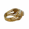 BAGUE OR 18K + DIAMANTS 9.9GR T63