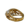 BAGUE OR 18K + DIAMANTS 9.9GR T63