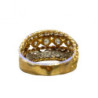 BAGUE OR 18K + DIAMANTS 9.9GR T63