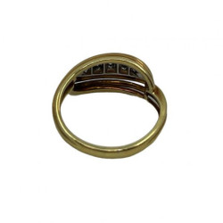 BAGUE OR 18K 4.8GR + BRILLIANTS