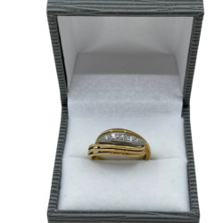 BAGUE OR 18K 4.8GR + BRILLIANTS