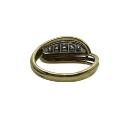 BAGUE OR 18K 4.8GR + BRILLIANTS