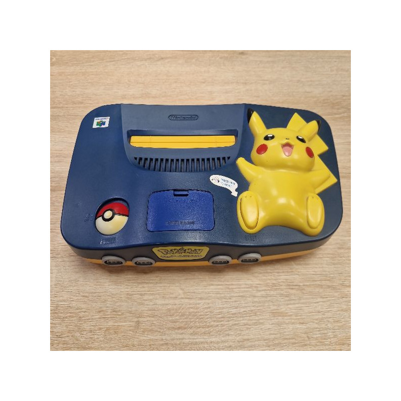 CONSOLE NINTENDO N64 PIKACHU SANS MANETTE