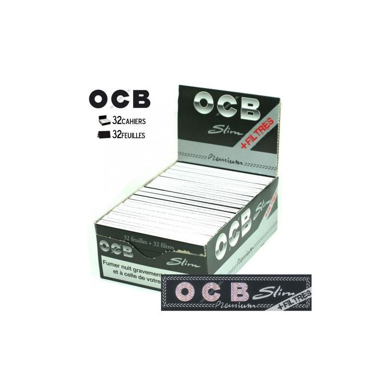 FEUILLE A ROULER OCB SLIM ET TIPS X 32