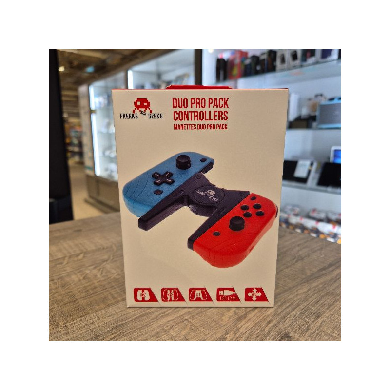 DUO PRO PACK TYPE JOY-CON SWITCH BLEU-ROUGE