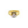 BAGUE EN OR JAUNE 18K & DIAMANT (0.55 CT) 5.54 G T.53