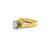 BAGUE EN OR JAUNE 18K & DIAMANT (0.55 CT) 5.54 G T.53