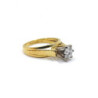 BAGUE EN OR JAUNE 18K & DIAMANT (0.55 CT) 5.54 G T.53