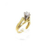 BAGUE EN OR JAUNE 18K & DIAMANT (0.55 CT) 5.54 G T.53