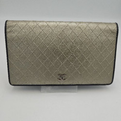 PORTEFEUILLE CHANEL METALLIQUE