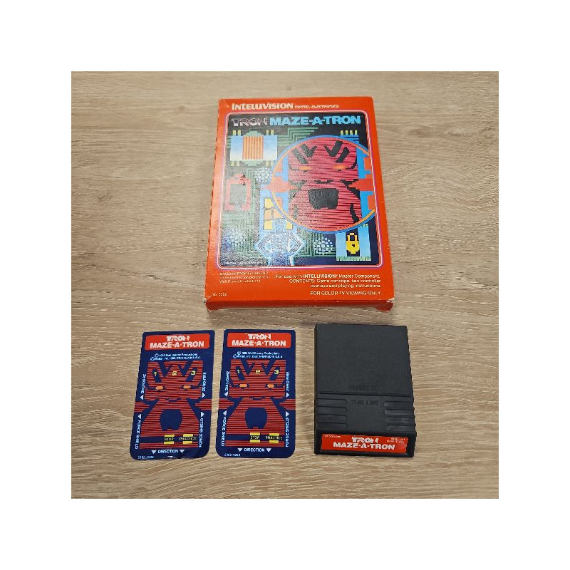 TRON MAZE A TRON INTELLIVISION MATTEL ELECTRONICS