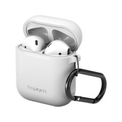 SPIGEN SILICONE CASE FOR APPLE AIRPODS 1 & 2 - WHITE