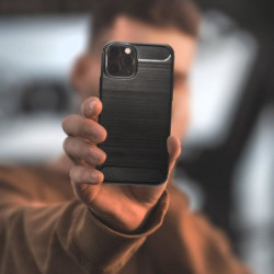 COQUE IPHONE 12 MINI CARBON