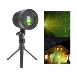 IBIZA LZR-RGOUTDOOR - LASER MULTIPOINTS IP44 POUR EXTERIEUR ROUGE & VERT AVEC TREPIED ET TELECOMMANDE